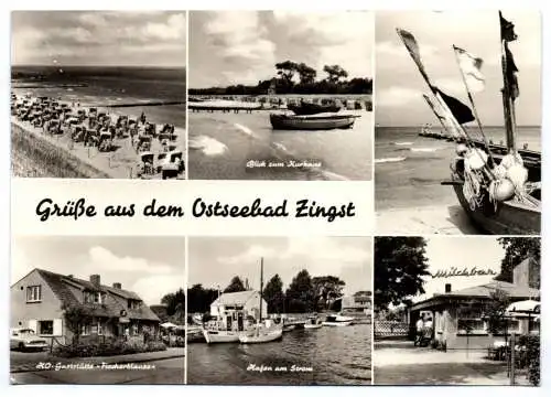 DDR Ak Grüße aus dem Ostseebad Zingst 1970