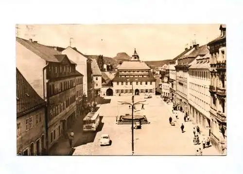 DDR Ak Marktplatz Sächsische Schweiz Bad Schandau Markt 1971