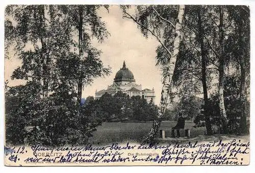 Ak Görlitz die Ruhmeshalle 1904