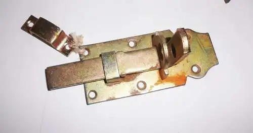 Metall 100 mm Türriegel + 2 Messing Türscharniere !