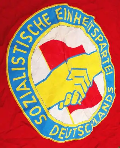 Alte Fahne Sozialistische Einheitspartei Deutschlands SED Flagge Baumwolle