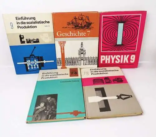 DDR Schulbücher Einführung in die sozialistische Produktion Physik Geschichte