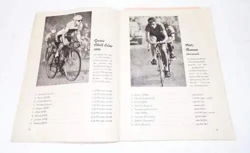 Großer Preis Deutsches Sportecho Rund um Sebnitz Radrennen 1962 