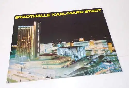 Stadthalle Karl Marx Stadt Chemnitz 1975 Broschüre