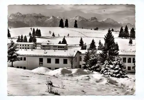 Ak LVA Sanatorium Buching im Allgäu 1965 im Winter