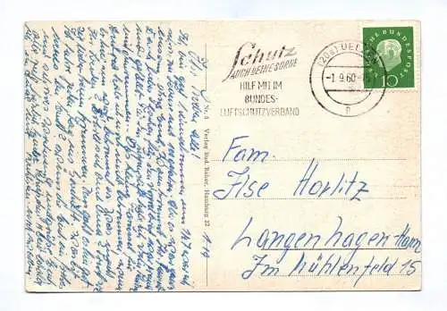 Ak Uelzen Hann Freibad Gildehaus Rathaus Fischerhof 1960