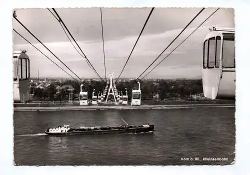 Ak Köln am Rhein Rheinseilbahn 1963