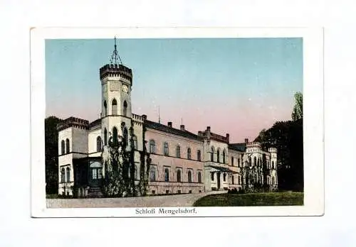 Künstler Ak Schloß Mengelsdorf Reichenbach 1930