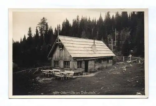 Ak Otto Hütte am Dobratsch Stempel Villacher Alpe
