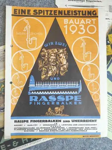 Werbedruck P D Rasspe Söhne Solingen 1928 Preisliste