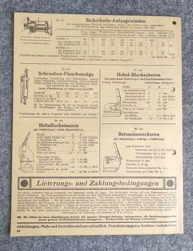 Hesk Gesellschaft Würzburg Netto Preisliste für Wiederverkäufer 1932