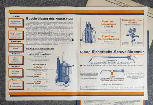 Autogenwerk Schelske Co Berlin Neukölln um 1928 Spezial Apparate