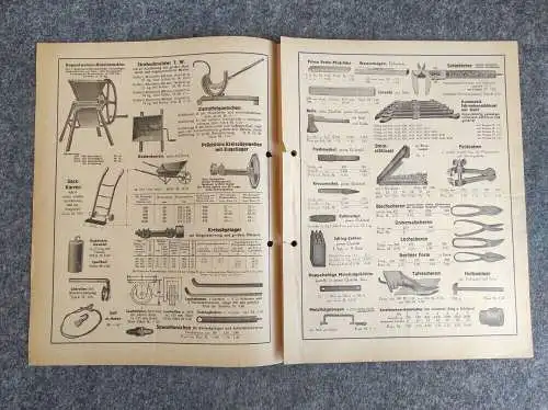Reis Co Würzburg Werkzeuge und Maschinen 1931 Preisliste