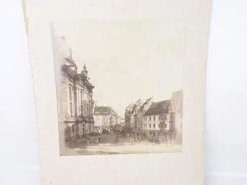 Fotografie Dresden Frauenkirche Canaletto um 1890