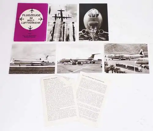 Bild und Heimat Flugzeuge Passagierflugzeuge aircraft Folge II  1977 Mappe