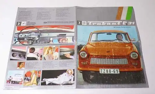 Altes Trabi Prospekt DDR Trabant Oldtimer 1977