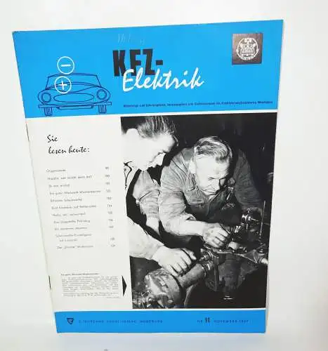 Kfz Elektrik Zeitschrift 11 von 1959 Kraftfahrzeug-Handwerk