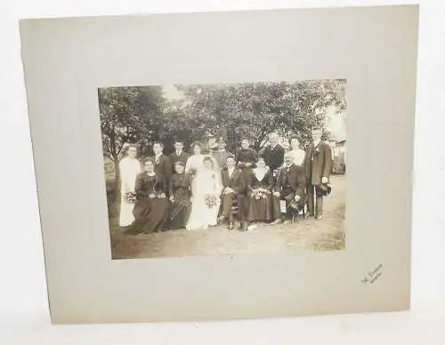 Großes Foto Hochzeitsgesellschaft Grenadier Schandau um 1910 !