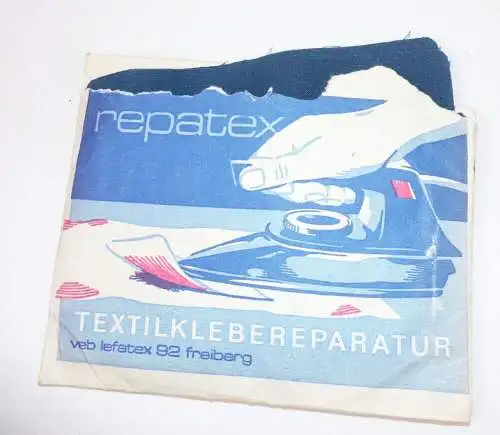 Lot DDR Repatex Textilklebereparatur Flicken Bügelflicken OVP