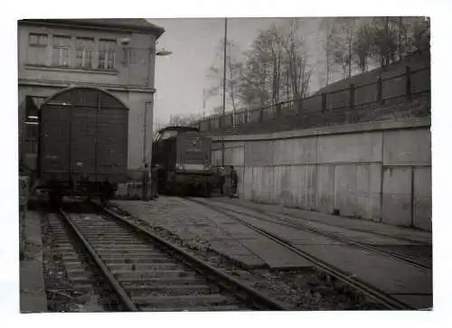 Foto Lok 112 735-6 Bahnwerk Dresden 1989