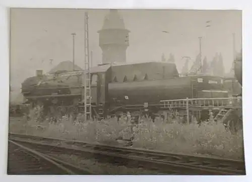 Foto Dampflok 52 8145-6 Bahnwerk Schöneweide 1988
