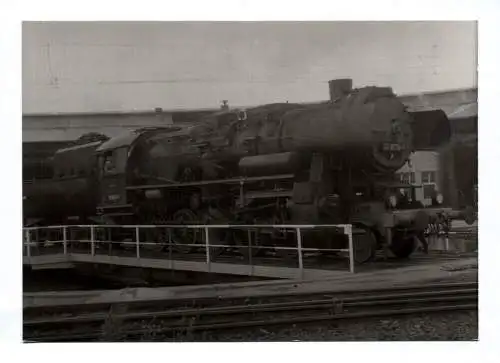 Foto Dampflok 52 8079-7 Bahnwerk Schöneweide 1988