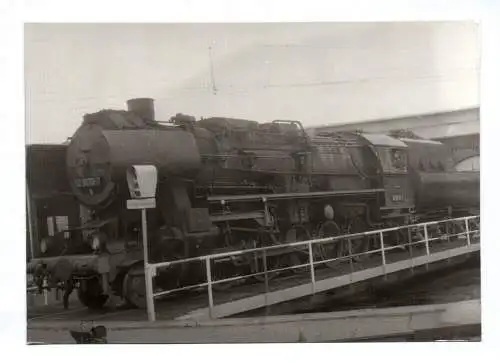 Foto Dampflok 52 8079-7 Bahnwerk Schöneweide 1988