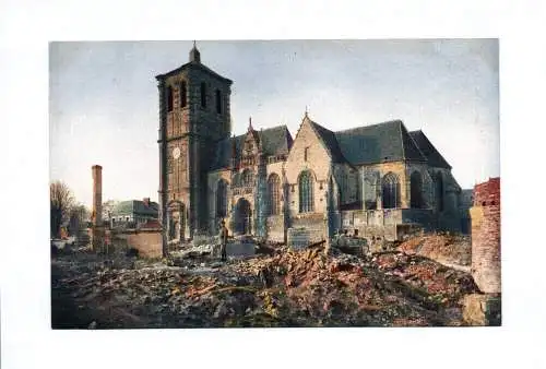 Ak Kirche von Rethel Frankreich Soldat 1 Wk