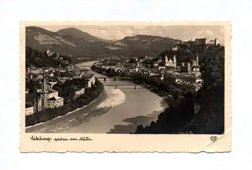 Ak Salzburg gesehen von Mülln 1941 Österreich