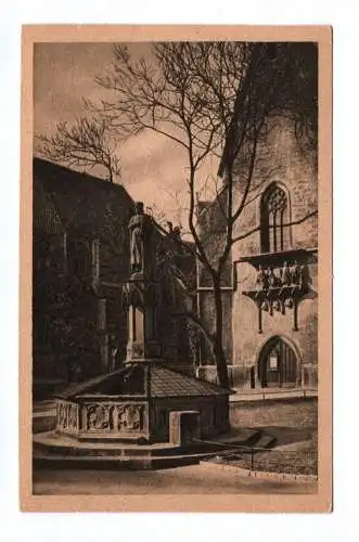 Ak Naumburg Saale Brunnen und Denkmal Ekkehards II. Markgrafen von Meißen