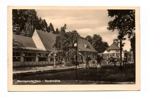 Ak Wernigerode Harz Storchmühle 1955