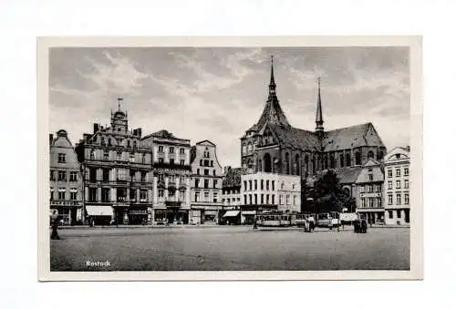 Ak Rostock 1954 Marktplatz