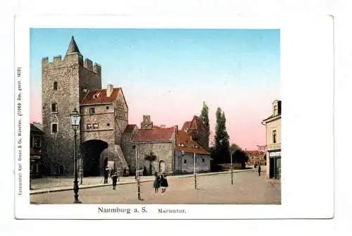 Künstler Ak Naumburg Saale Marientor 1910