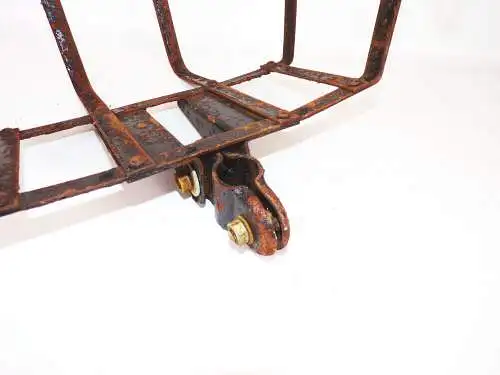 Vintage Kindersitz Metall Schwarz für Oldtimer Fahrrad