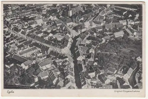 Ak Egeln Original Fliegeraufnahme 1943 ! (A2016