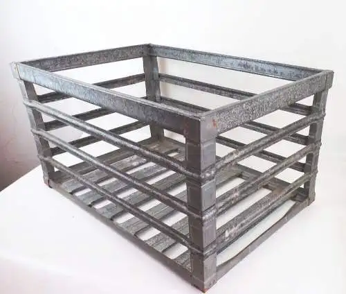 Alte Sero Metallkiste Gitterbox Metallbox Lagerkiste Loft Industriedesign