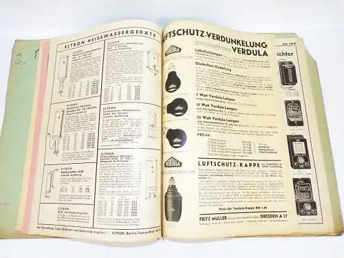 Lampen Katalog Max Schneider Görlitz 1936 Batterien Leuchtmittel Old