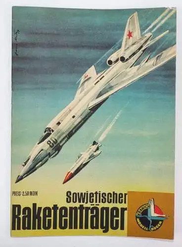 DDR Bastelbogen Sowjetischer Raketenträger 1964 Flugzeug Tupolew