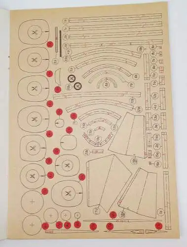 Kurzstreckenverkehrsflugzeug Be30 alter Bastelbogen Modellbogen 1971