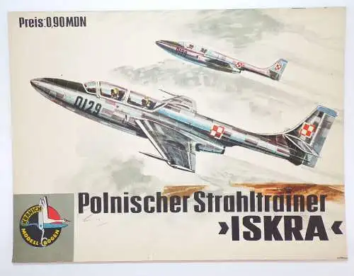 Kranich Modellbogen Polnischer Strahltrainer Iskra 1967 Ausschneidebogen