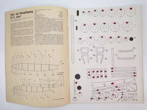 Kranich Modellbogen Polnischer Strahltrainer Iskra 1967 Ausschneidebogen