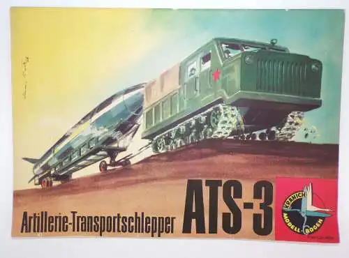 Kranich Modellbogen DDR Artillerie Transportschlepper ATS-3 Bastelbogen