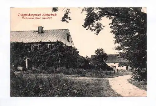 Litho Ak Truppenübungsplatz Königsbrück Verlassenes Dorf Quosdorf 1916