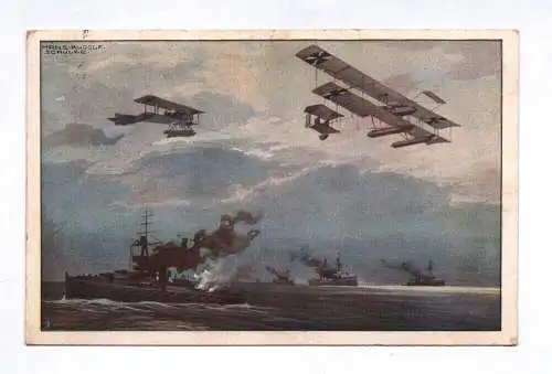 Künstler Ak Hans Rudolf Schulze Deutscher Luftflotten Verein 1915