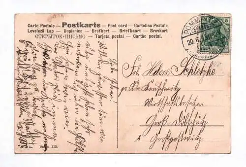 Litho Ak 1913 Gelbe Rosen Blumen