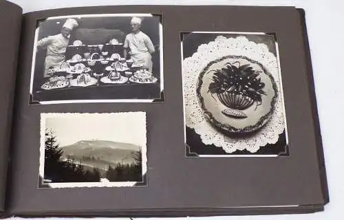 Fotoalbum Konditor Bäckerei Backwaren wohl Erfurt um 1930