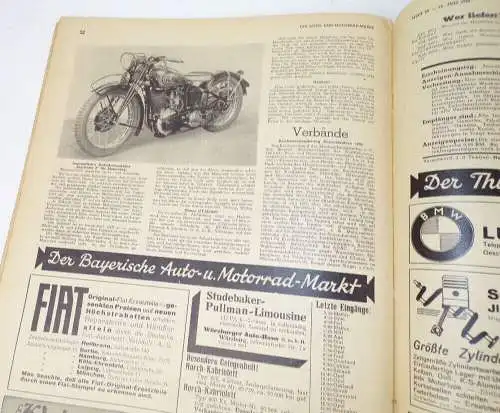 Der Auto und Motorrad Markt Pössneck 29 von 1933 Oldtimer