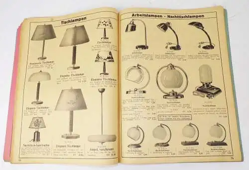 Alter Katalog Bernhard Wedler Breslau Radio Elektroteile und Zubehör 1937 Lampen