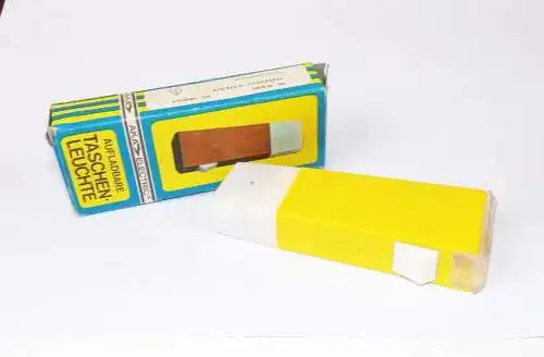 Aka Electric Taschenlampe Taschenleuchte Gelb mit Originalkarton