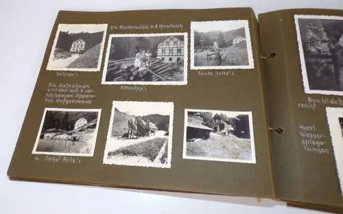 Dickes Fotoalbum 1953 Sächsische Schweiz Dampfer Johanna Elbe Fotos